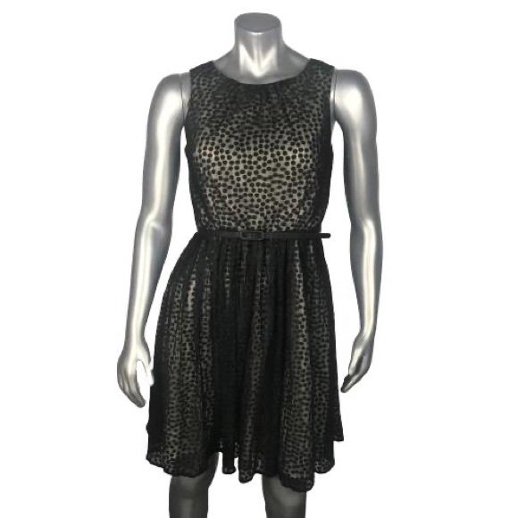 Jessica Howard Evening Sleeveless Polka Dot Size 6 - Picture 1 of 5